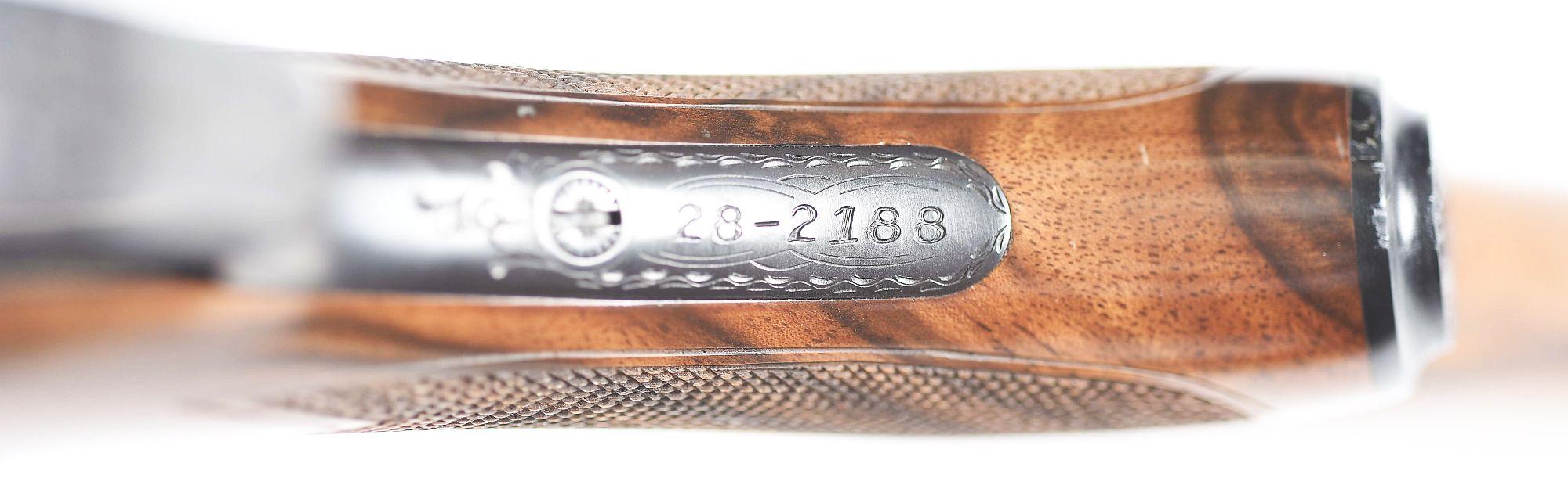 (M) CASED PARKER REPRODUCTION 28 BORE SXS SHOTGUN.