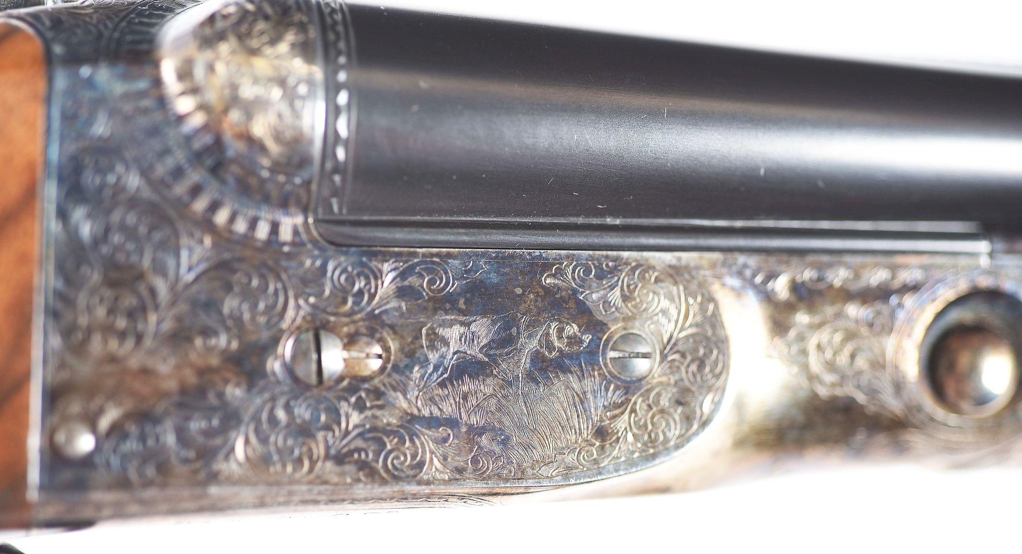 (M) CASED PARKER REPRODUCTION 28 BORE SXS SHOTGUN.