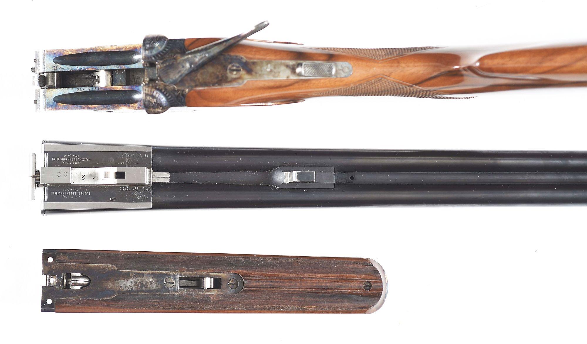 (M) CASED PARKER REPRODUCTION 28 BORE SXS SHOTGUN.
