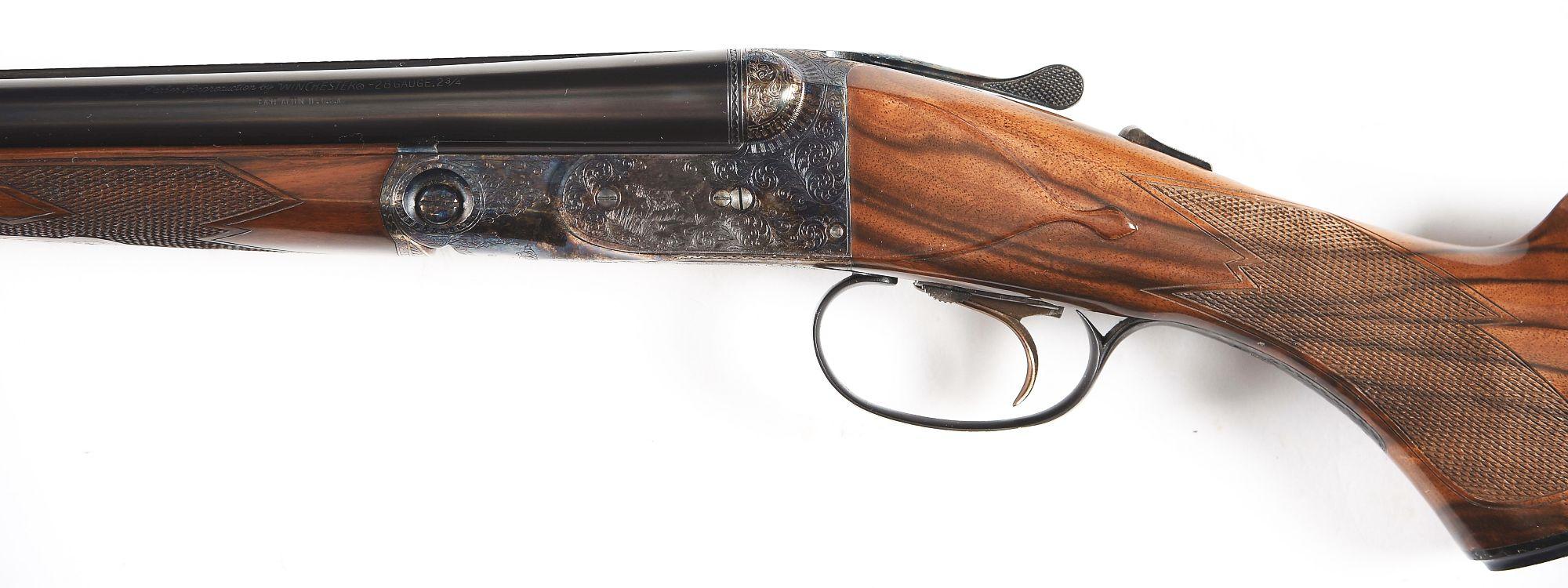(M) CASED PARKER REPRODUCTION 28 BORE SXS SHOTGUN.