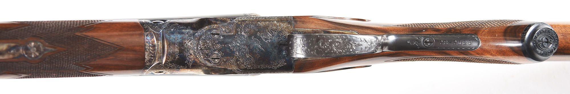(M) CASED PARKER REPRODUCTION 28 BORE SXS SHOTGUN.