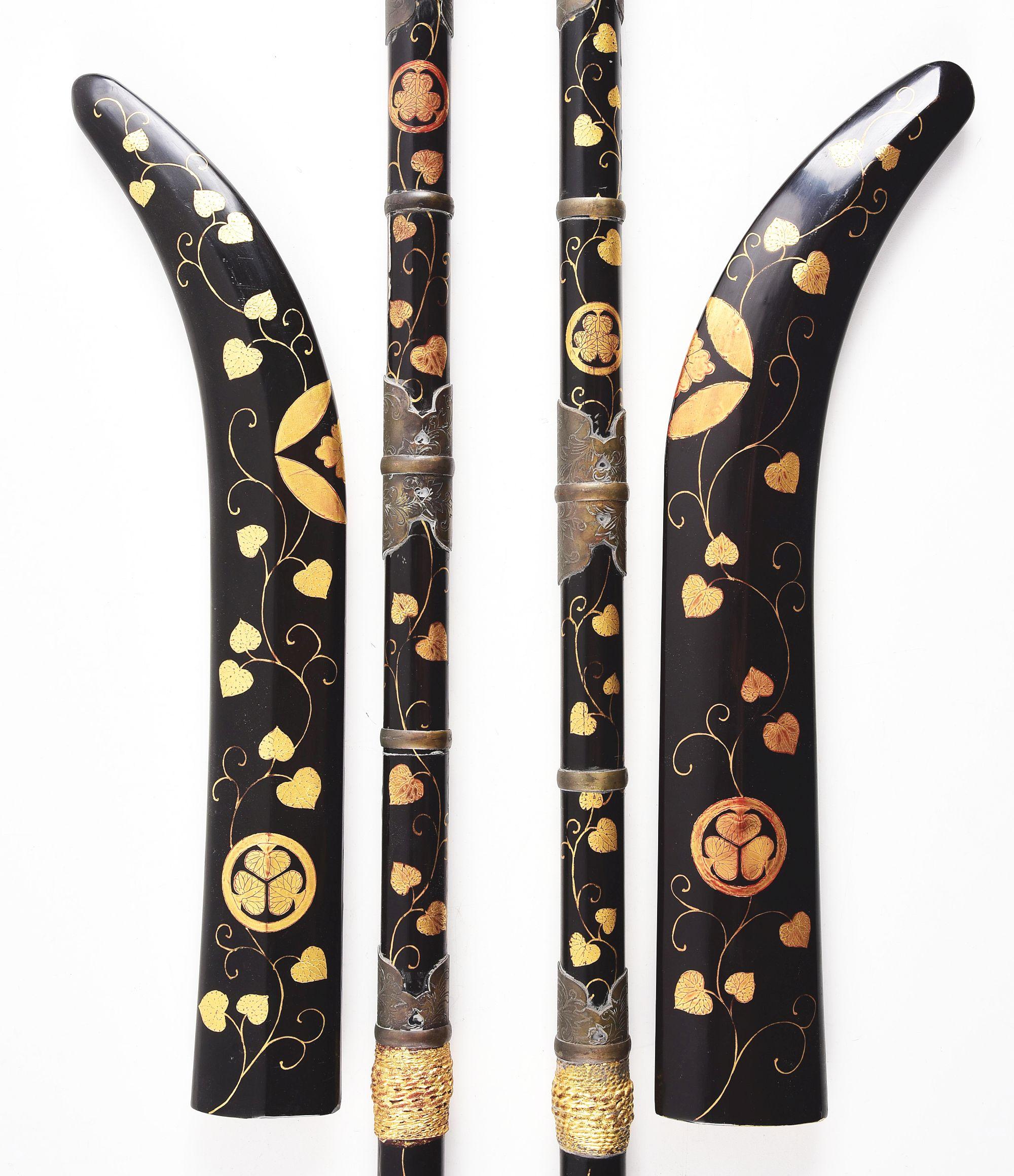 LOT OF 2 NAGINATA KOSHIRAE.