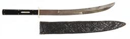 BOWIE KNIFE EBONY HANDLE ATTRIBUTED TO SAMUEL JACKSON (BALTIMORE).