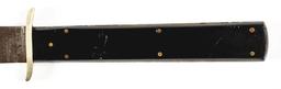 BOWIE KNIFE EBONY HANDLE ATTRIBUTED TO SAMUEL JACKSON (BALTIMORE).