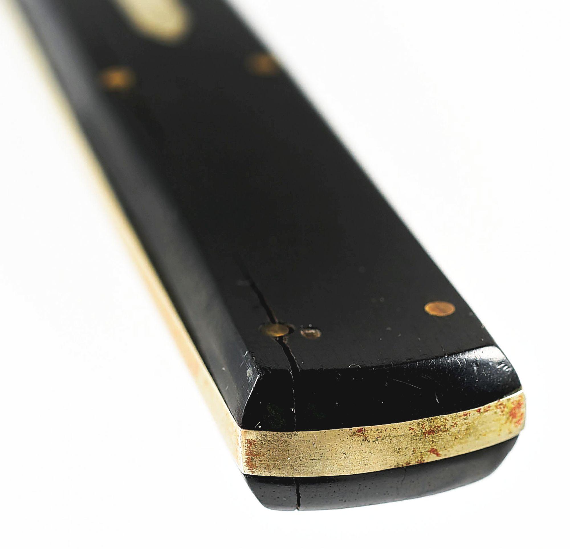 BOWIE KNIFE EBONY HANDLE ATTRIBUTED TO SAMUEL JACKSON (BALTIMORE).