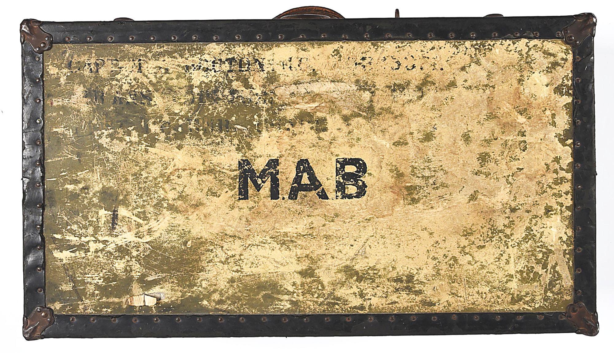 US WWII CBI FOOTLOCKER GROUPING ID'D TO CAPTAIN MALCOM A. BOUTON
