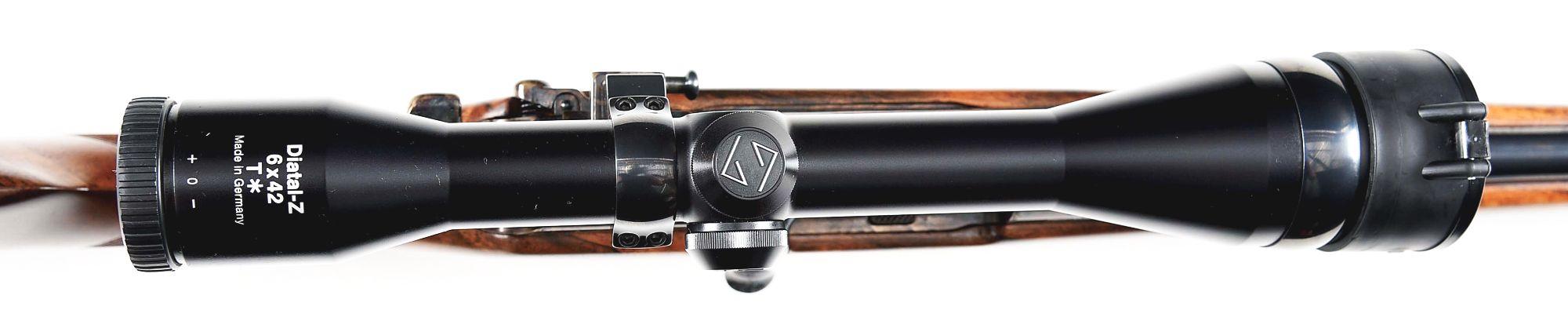 (M) FERNAND MARC CORMAN BEST QUALITY BOLT ACTION RIFLE WITH ZEISS GLASS.