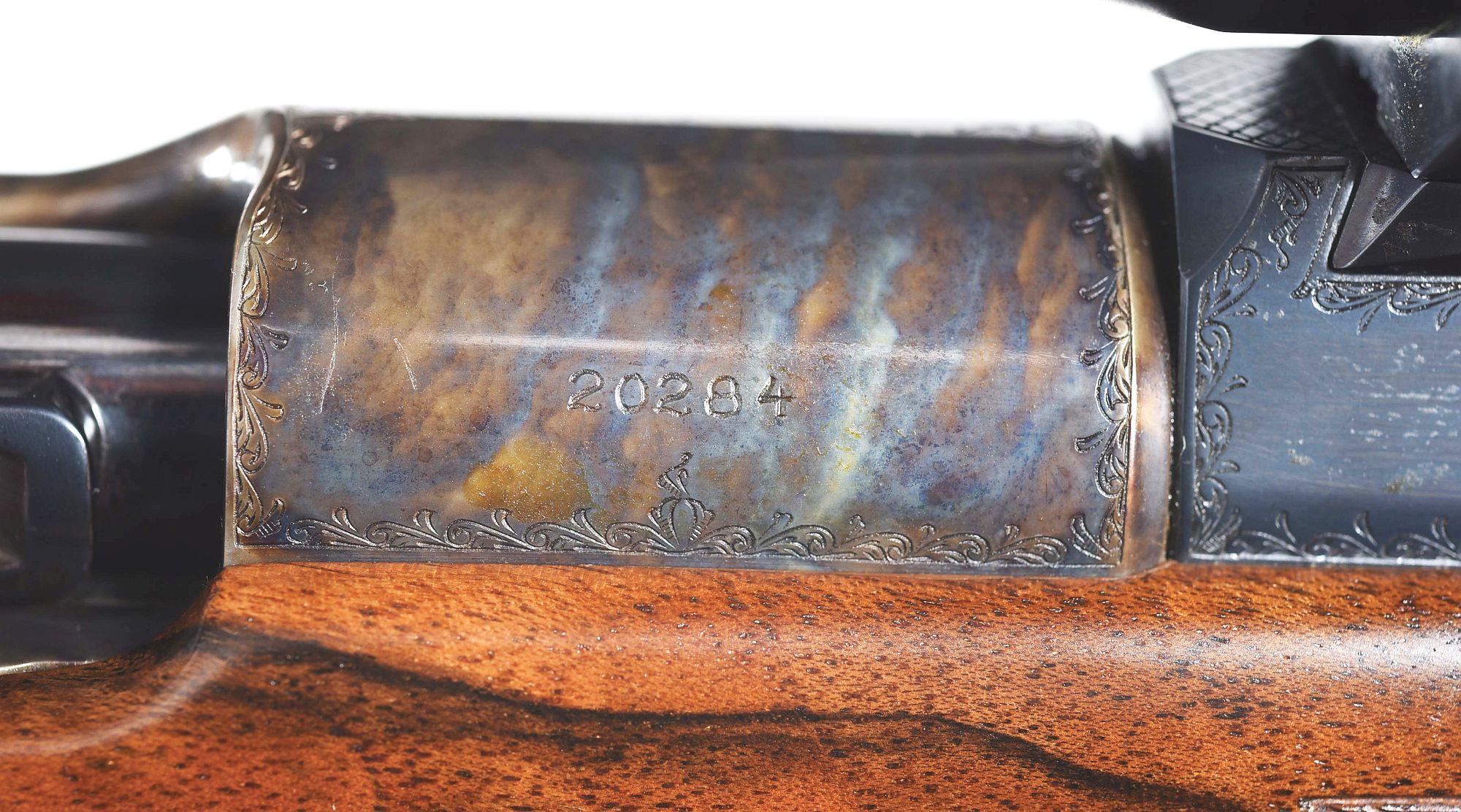 (M) FERNAND MARC CORMAN BEST QUALITY BOLT ACTION RIFLE WITH ZEISS GLASS.