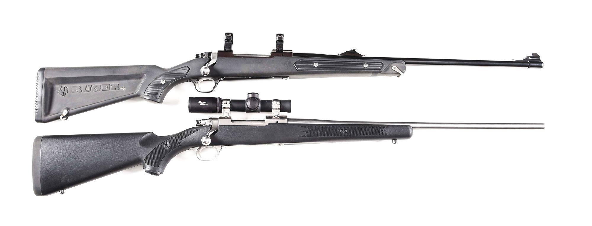 (M) LOT OF 2: RUGER M77 MARK II BOLT ACTION RIFLES
