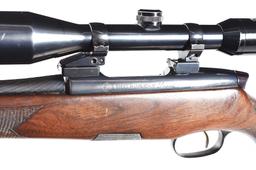 (M) STYER MANNLICHER LUXUS BOLT ACTION RIFLE WITH SWAROVSKI SCOPE.