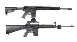 (M) LOT OF 2: ATI OMNI HYBRID AND SAFIRARMS T14 SEMI AUTOMATIC .410 AR PLATFORM SHOTGUNS.