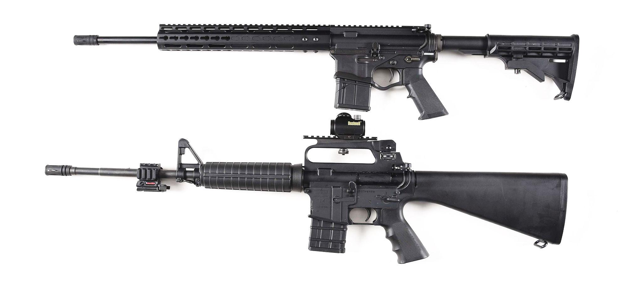 (M) LOT OF 2: ATI OMNI HYBRID AND SAFIRARMS T14 SEMI AUTOMATIC .410 AR PLATFORM SHOTGUNS.