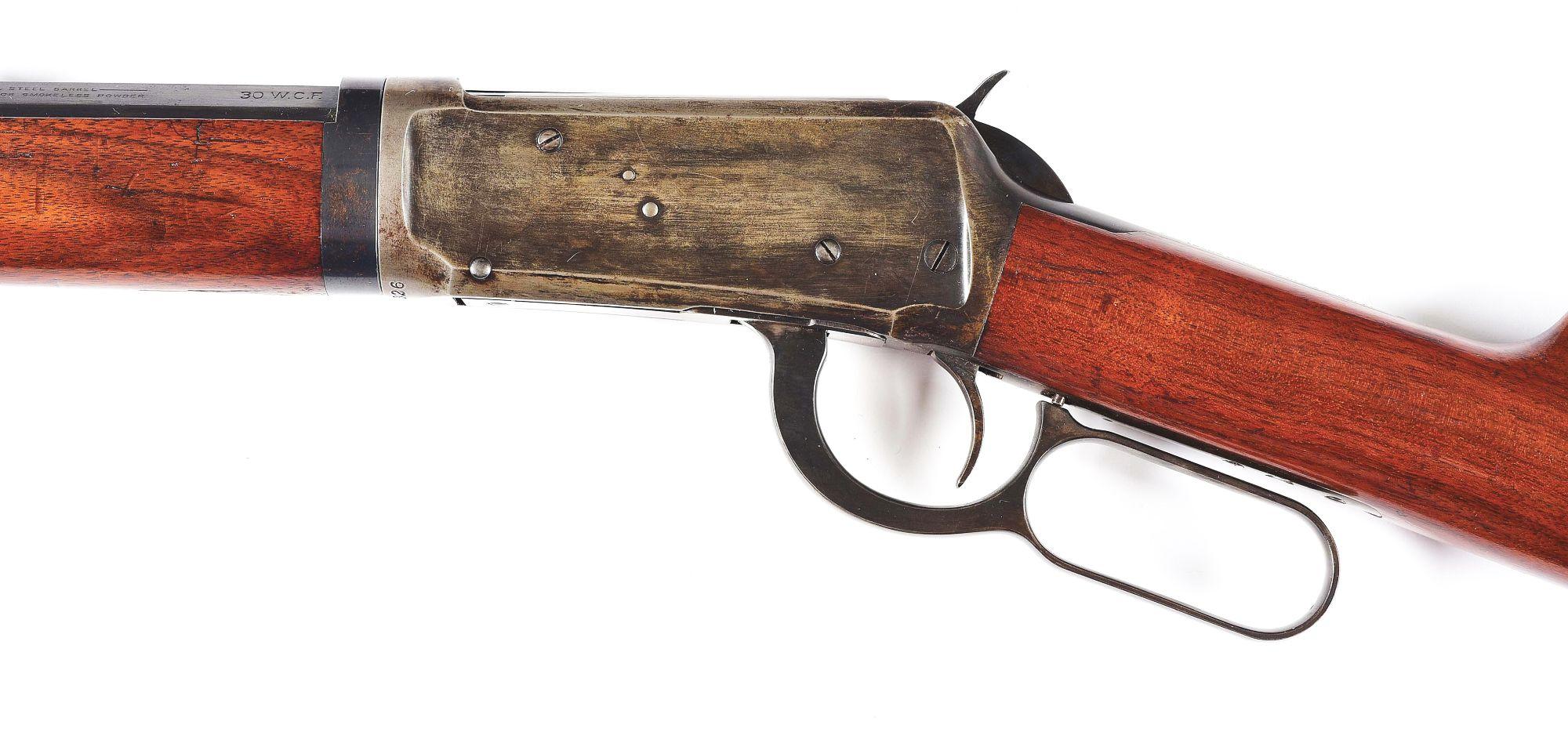 (C) WINCHESTER MODEL 1894 TAKEDOWN LEVER ACTION RIFLE (1910).