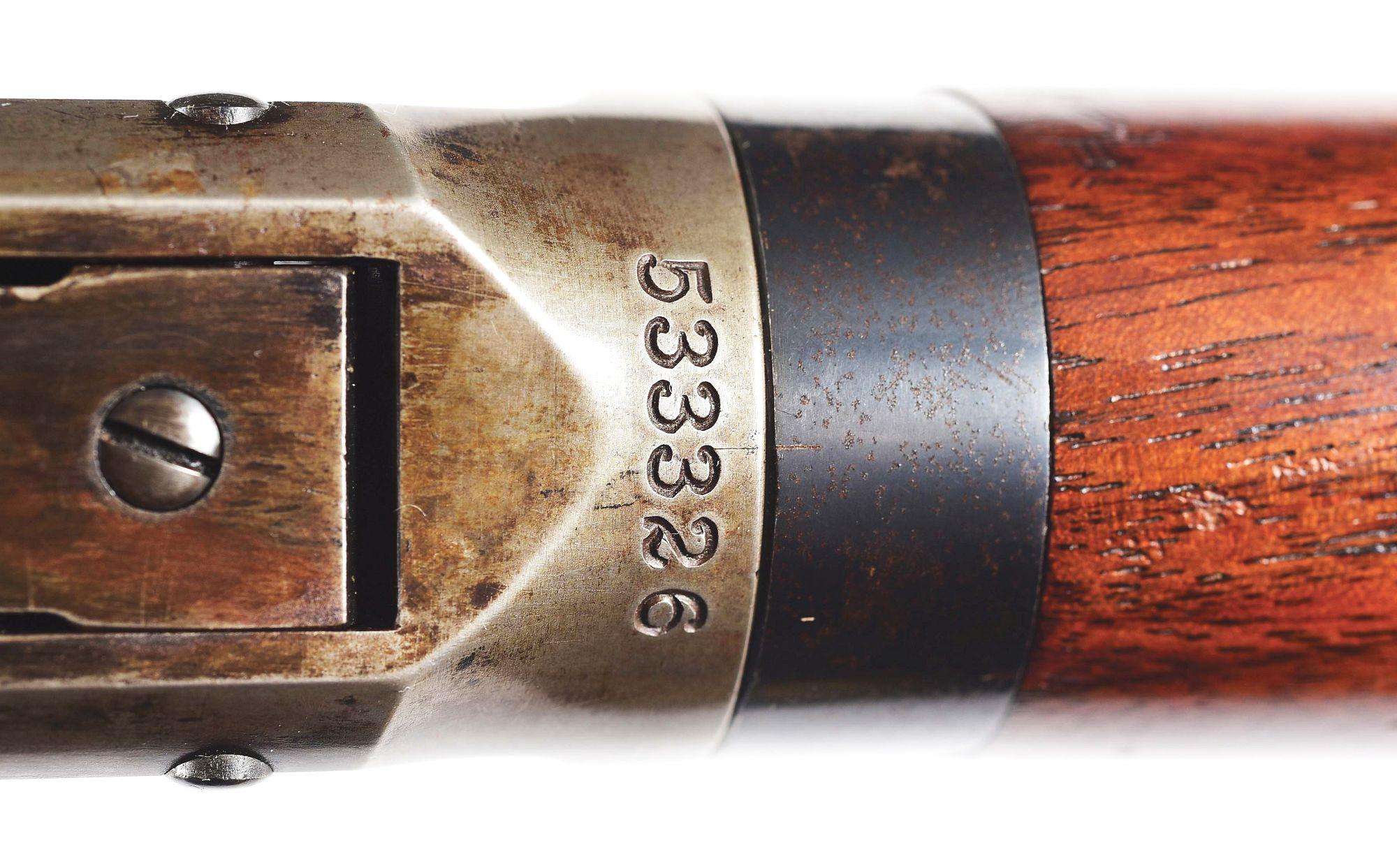 (C) WINCHESTER MODEL 1894 TAKEDOWN LEVER ACTION RIFLE (1910).
