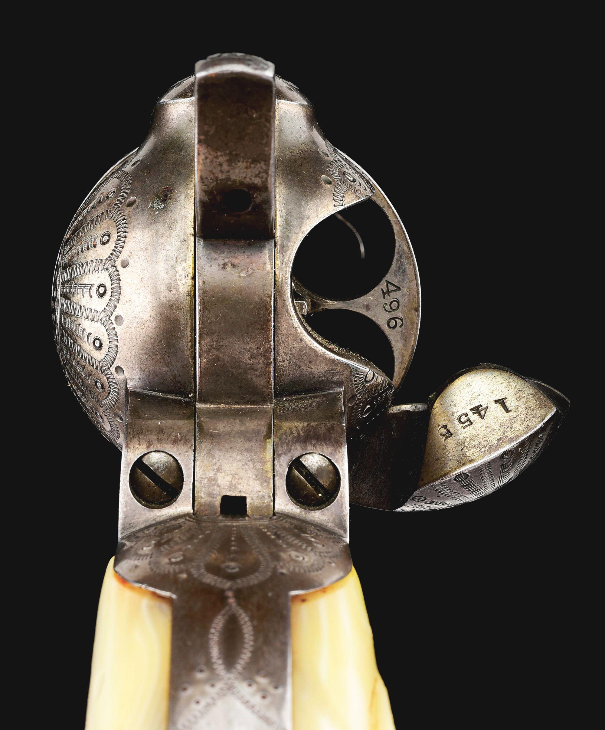 (C) HISTORIC SILVER CITY NEW MEXICO COLT SINGLE ACTION ARMY REVOLVER & GUN RIG OWNED BY SHERIFF C.A.