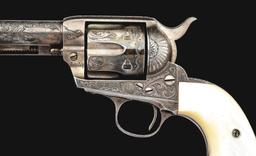 (C) HISTORIC SILVER CITY NEW MEXICO COLT SINGLE ACTION ARMY REVOLVER & GUN RIG OWNED BY SHERIFF C.A.