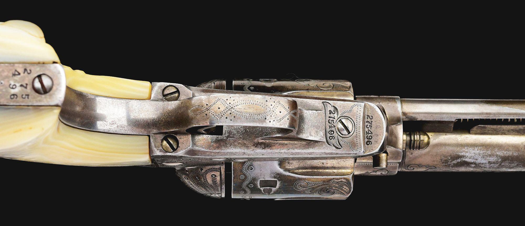 (C) HISTORIC SILVER CITY NEW MEXICO COLT SINGLE ACTION ARMY REVOLVER & GUN RIG OWNED BY SHERIFF C.A.