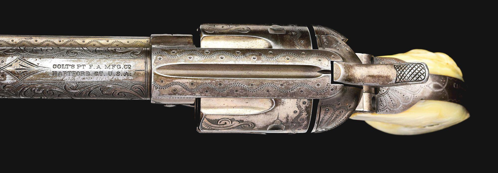 (C) HISTORIC SILVER CITY NEW MEXICO COLT SINGLE ACTION ARMY REVOLVER & GUN RIG OWNED BY SHERIFF C.A.