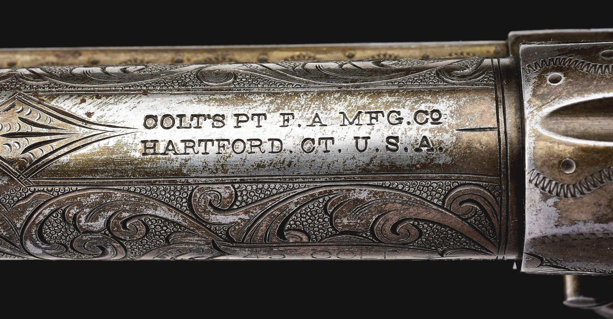 (C) HISTORIC SILVER CITY NEW MEXICO COLT SINGLE ACTION ARMY REVOLVER & GUN RIG OWNED BY SHERIFF C.A.