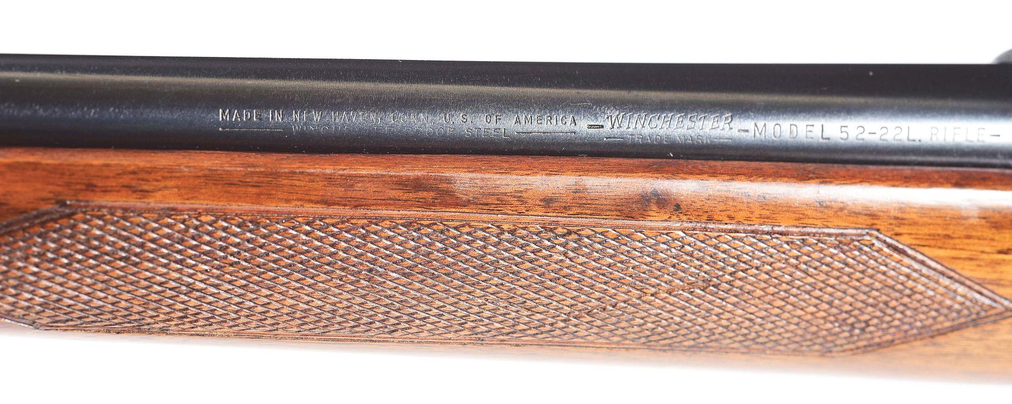(C) WINCHESTER MODEL 52 "B" SPORTING BOLT ACTION RIFLE.