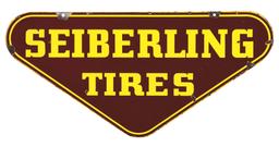 SEIBERLING TIRES PORCELAIN SERVICE STATION SIGN.