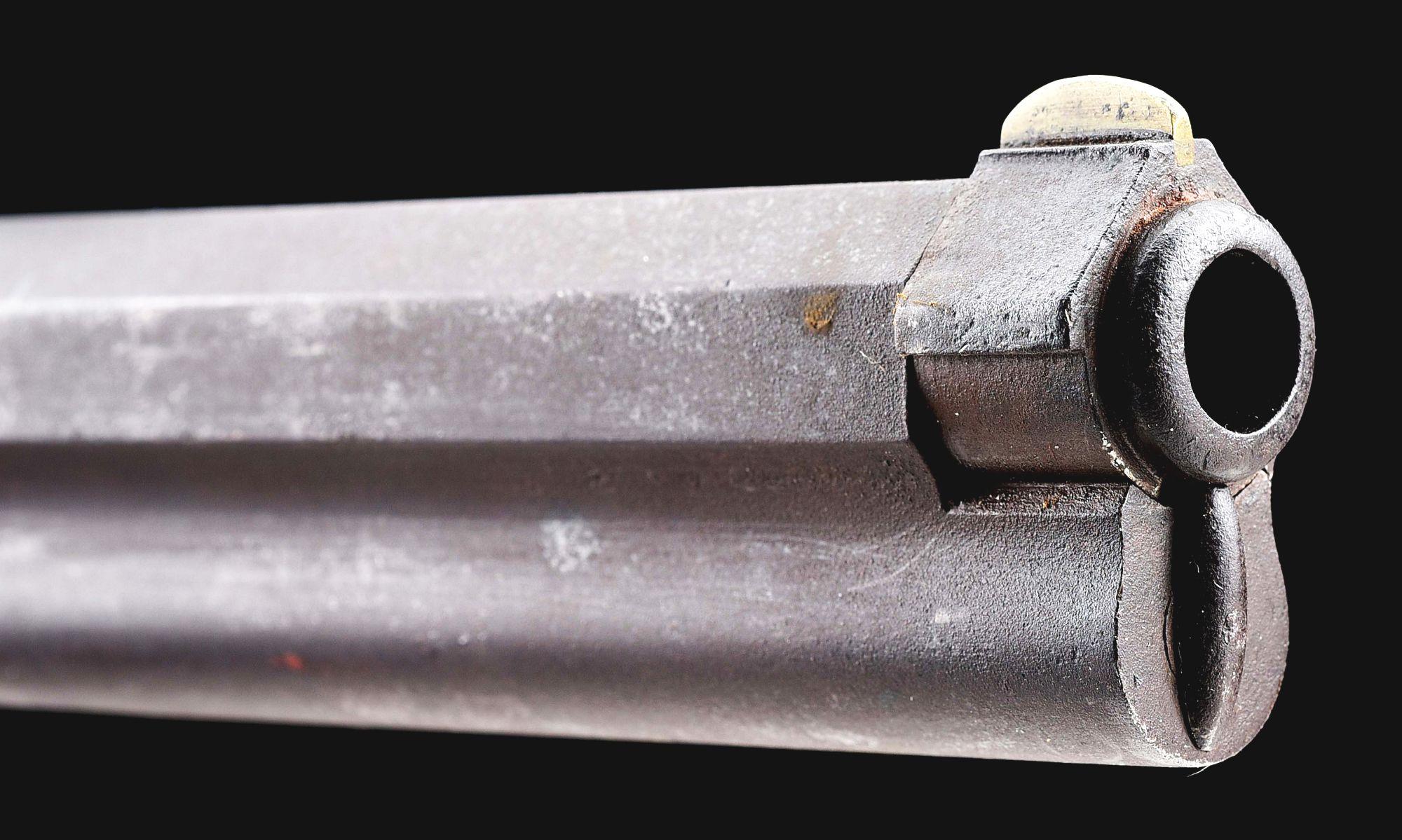 (A) DESIRABLE HENRY IRON FRAME LEVER ACTION RIFLE.