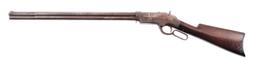 (A) DESIRABLE HENRY IRON FRAME LEVER ACTION RIFLE.