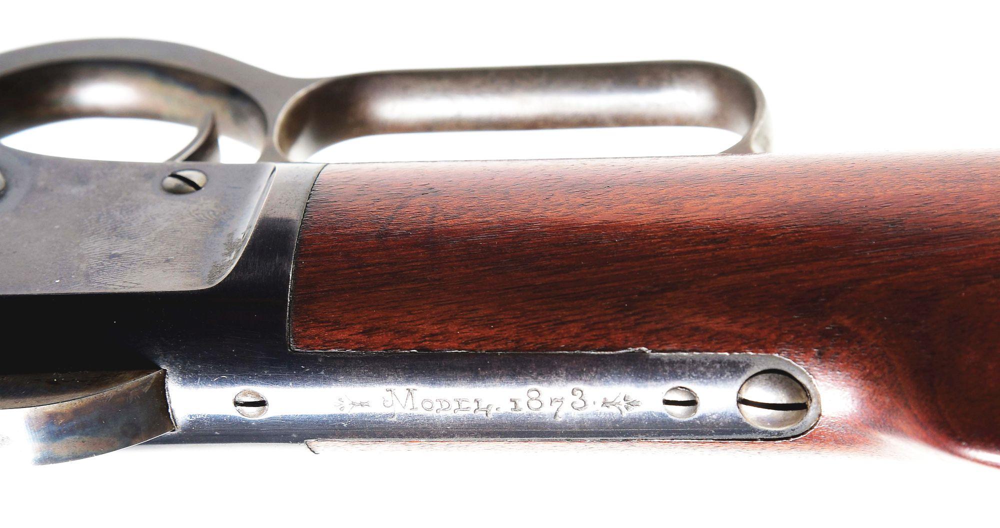 (A) HIGH CONDITION WINCHESTER MODEL 1873 LEVER ACTION RIFLE.