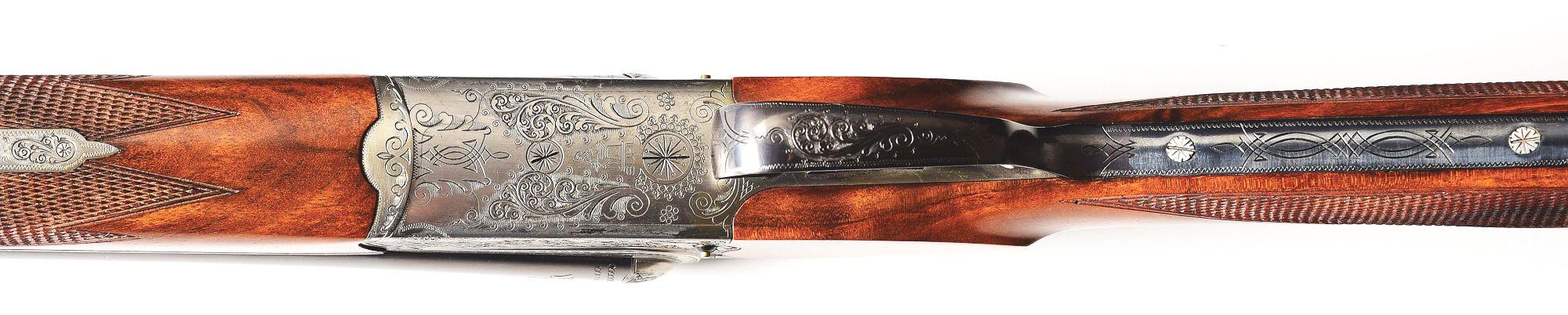 (M) MERKEL 147EL 20 GAUGE SIDE BY SIDE SHOTGUN WITH CASE.
