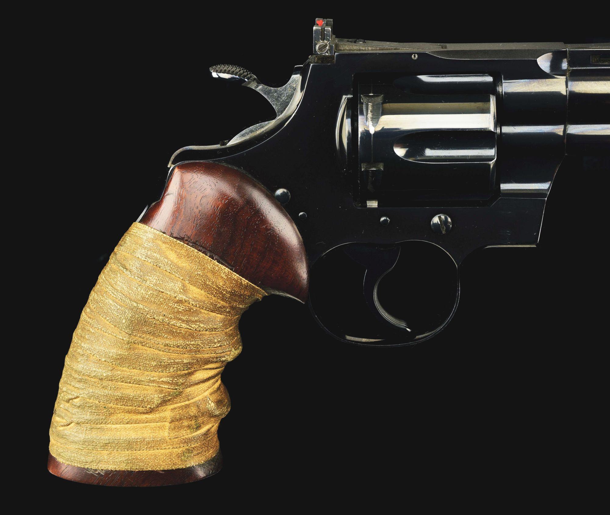 (C) DELAWARE STATE POLICE TARGET SET WITH 4 HANDGUNS AND BULLSEYE CASE BELONGING TO WILLIAM K. DUPON
