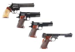 (C) DELAWARE STATE POLICE TARGET SET WITH 4 HANDGUNS AND BULLSEYE CASE BELONGING TO WILLIAM K. DUPON