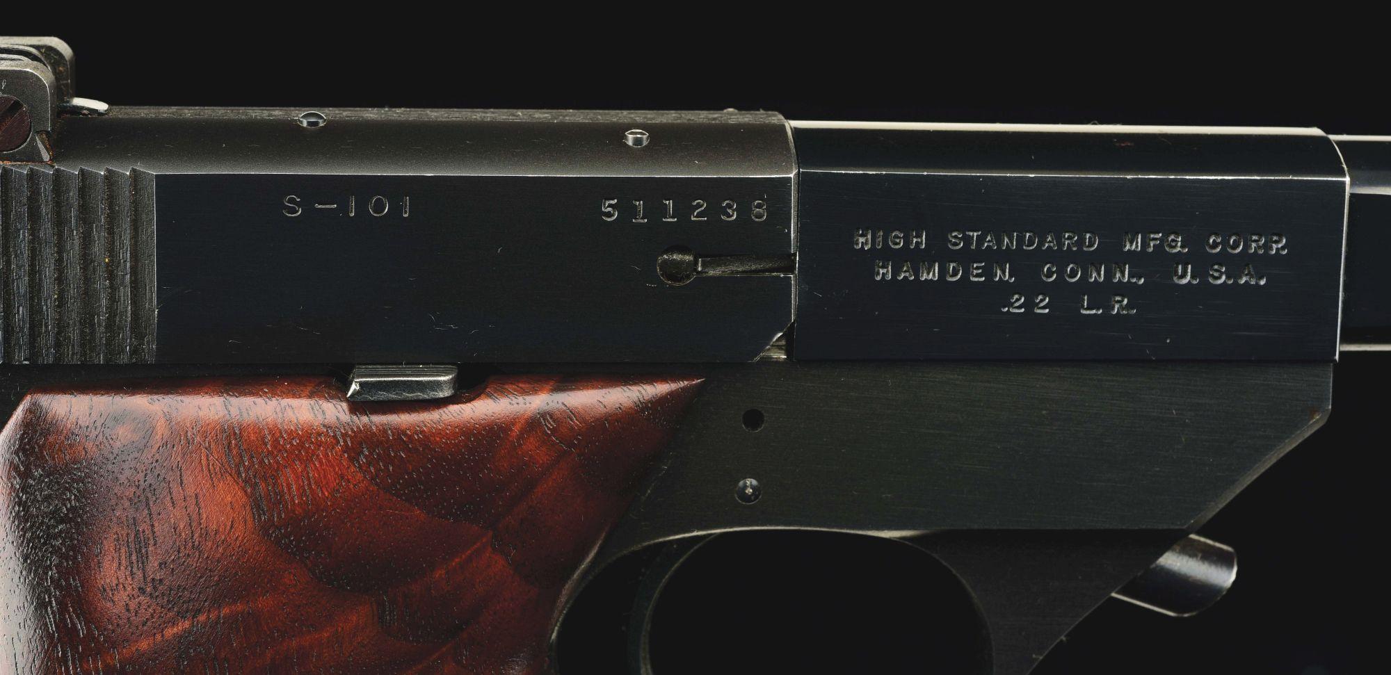 (C) DELAWARE STATE POLICE TARGET SET WITH 4 HANDGUNS AND BULLSEYE CASE BELONGING TO WILLIAM K. DUPON