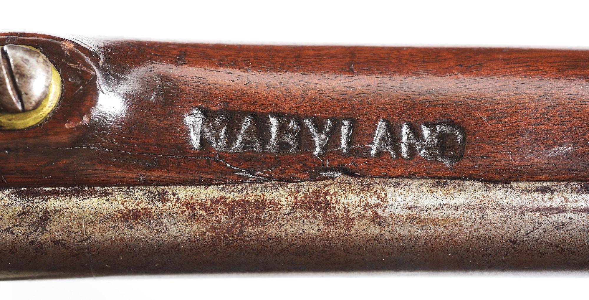 (A) MARYLAND BRANDED COMMITTEE OF SAFETY STYLE MUSKET WITH LOCK MARKED J. J. BEHR.