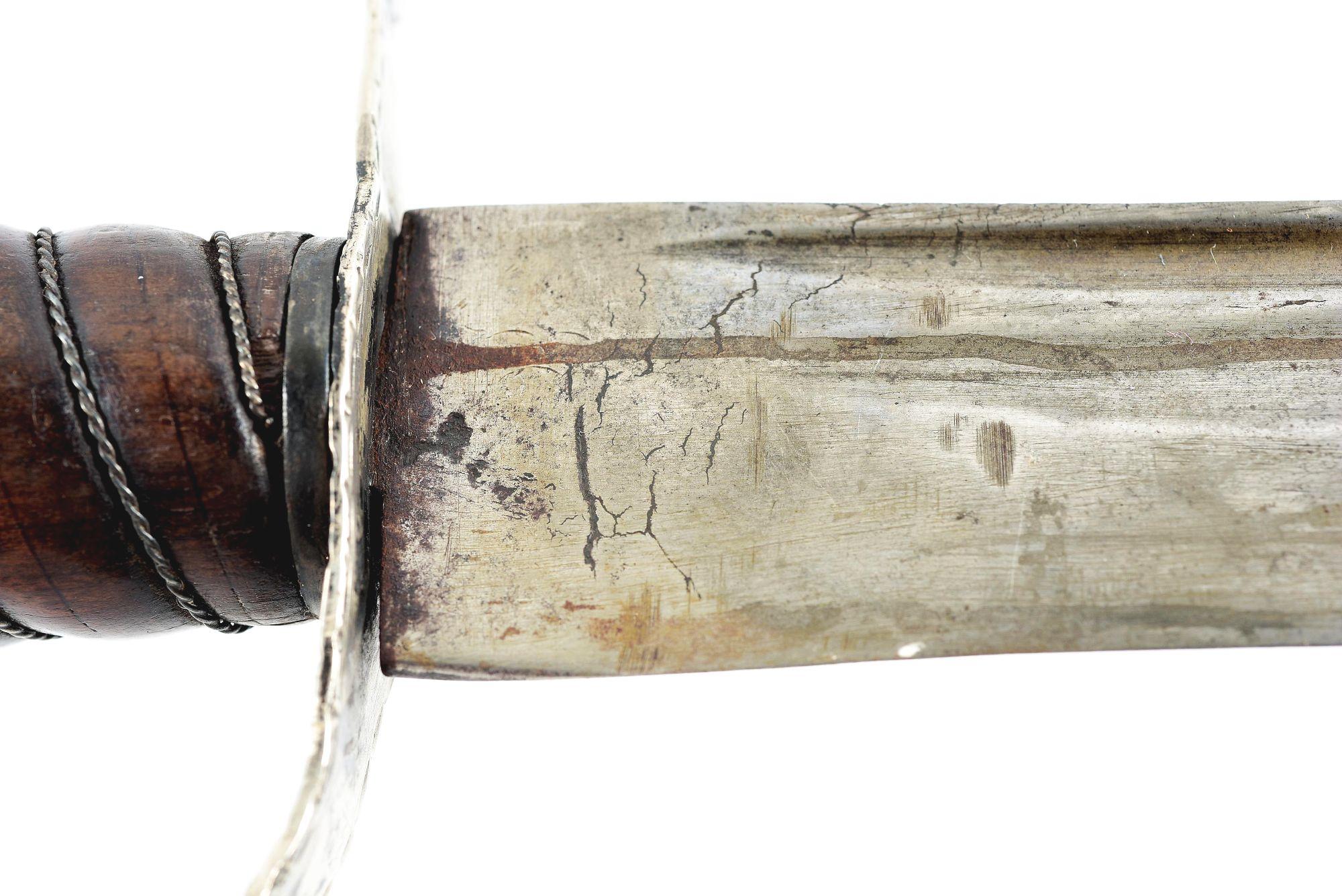 DOCUMENTED ROBERT WEBB HALLMARKED SILVER HILTED SWORD WITH BALTIMORE STYLE EAGLE HEAD POMMEL.