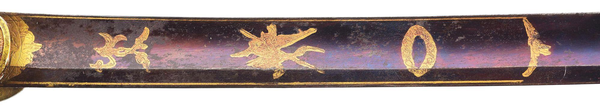 MARYLAND MILITIA CAVALRY OFFICER’S EAGLE HEAD SABER, 1846 COMMISSION, AND DOCUMENTS OF CAPTAIN MATTH