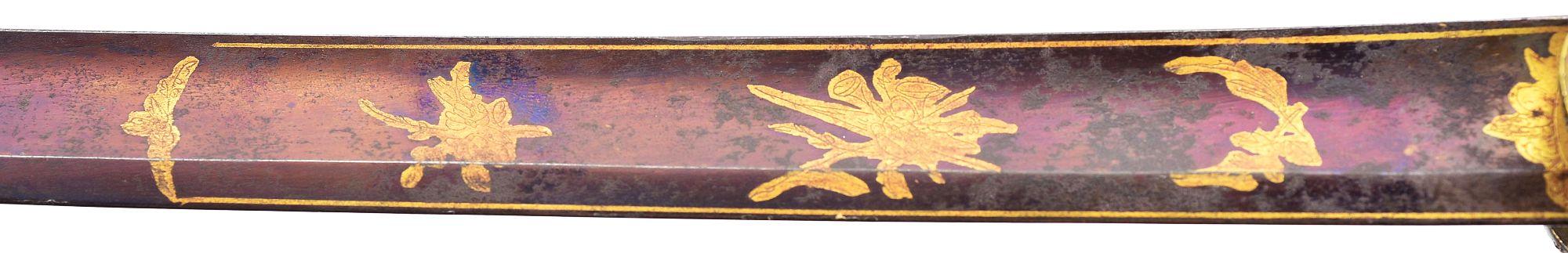 MARYLAND MILITIA CAVALRY OFFICER’S EAGLE HEAD SABER, 1846 COMMISSION, AND DOCUMENTS OF CAPTAIN MATTH
