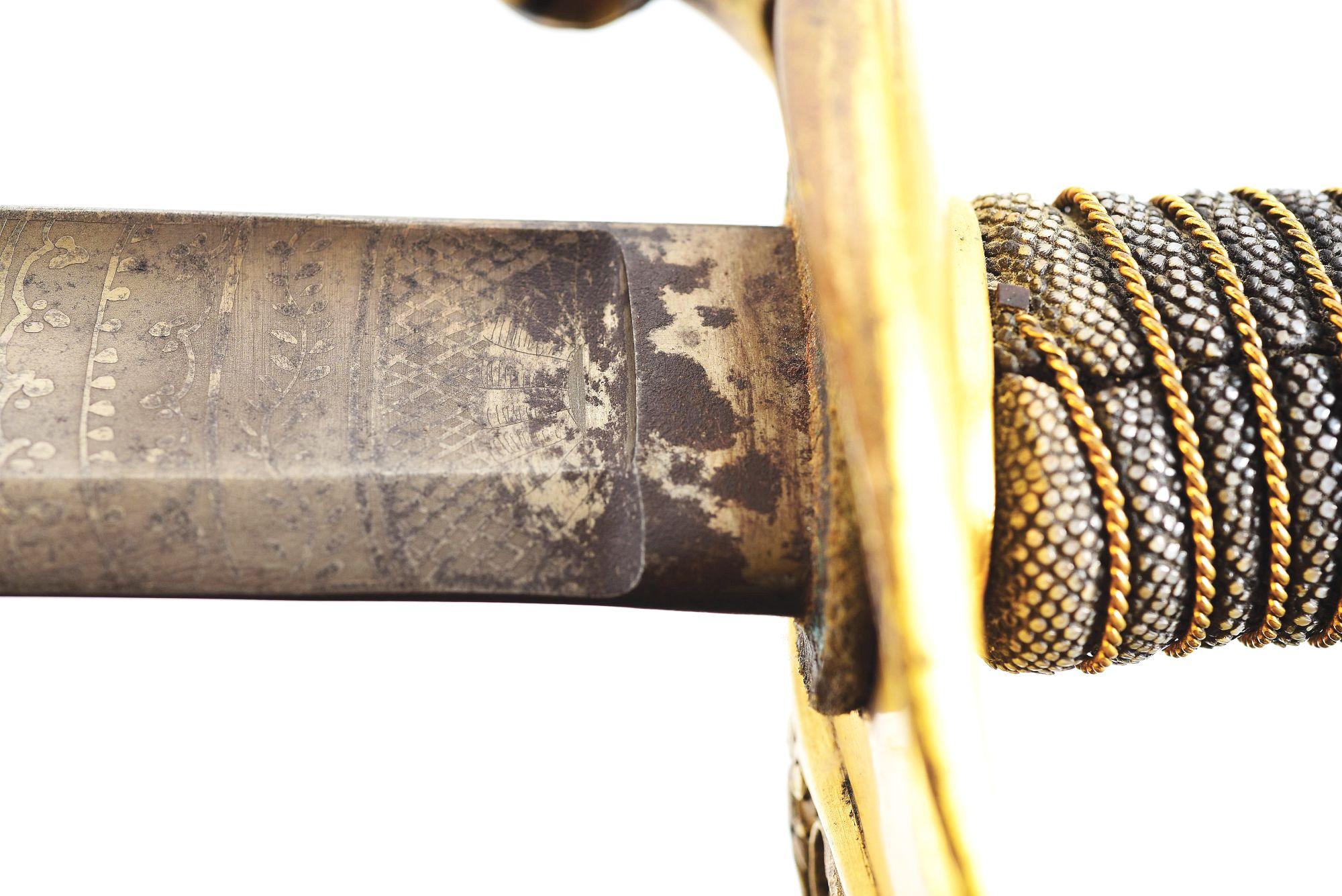 AMES PRESENTATION GRADE M1850 SWORD OF CAPTAIN JOSEPH P. WARNER, COMMANDER OF THE BALTIMORE CITY GUA