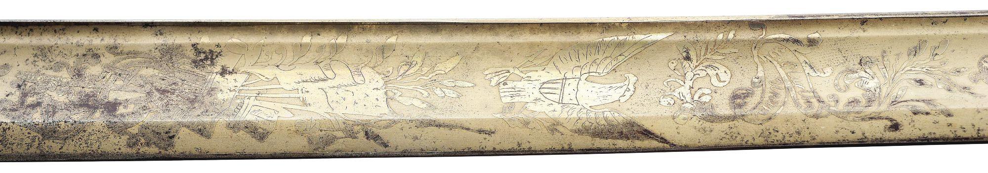 AMES PRESENTATION GRADE M1850 SWORD OF CAPTAIN JOSEPH P. WARNER, COMMANDER OF THE BALTIMORE CITY GUA