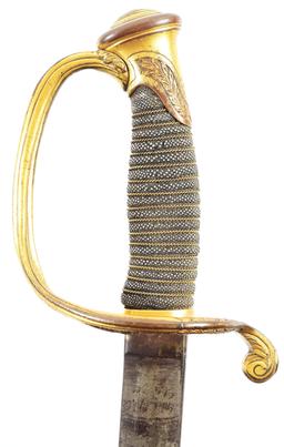 AMES PRESENTATION GRADE M1850 SWORD OF CAPTAIN JOSEPH P. WARNER, COMMANDER OF THE BALTIMORE CITY GUA