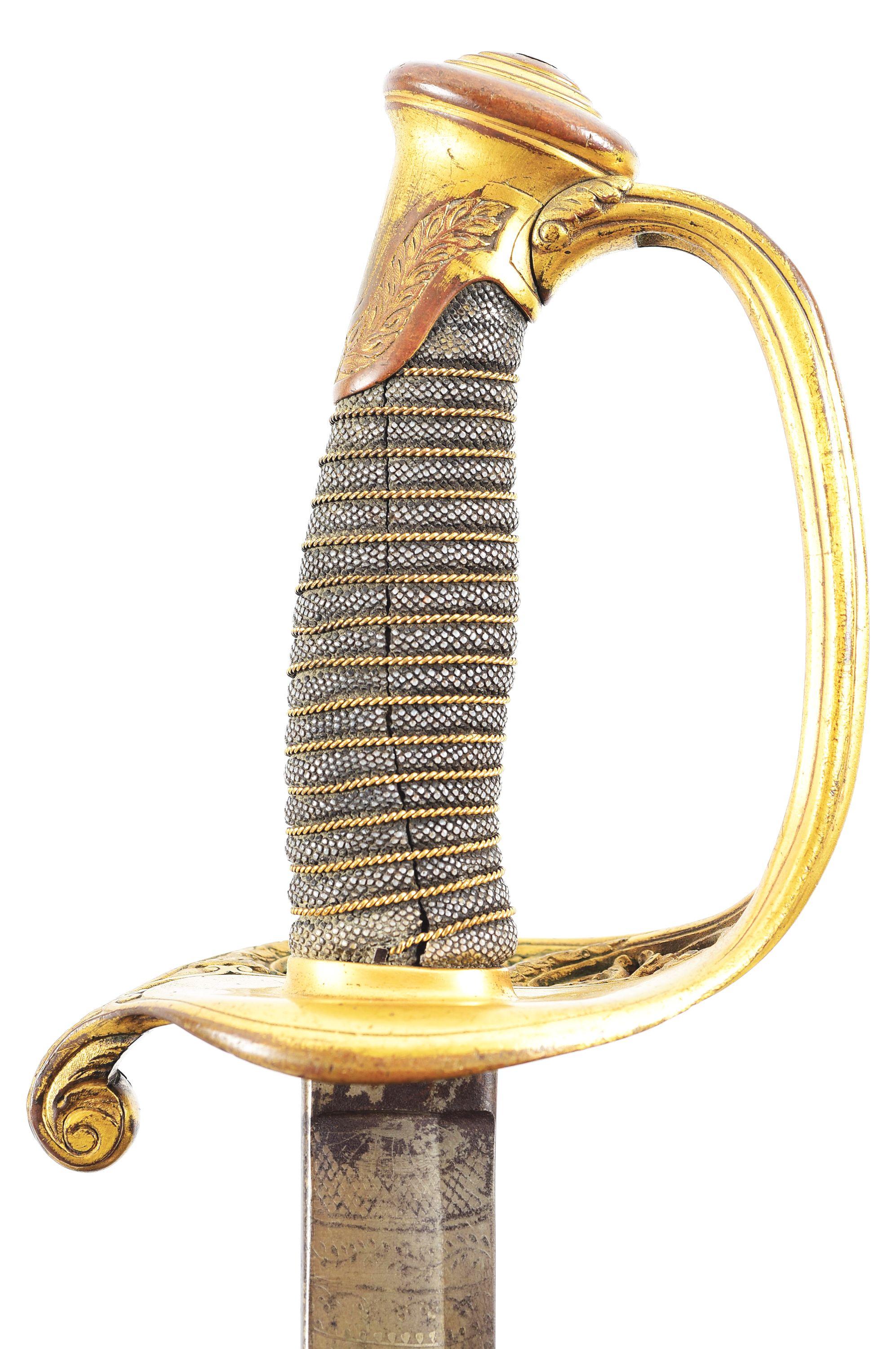 AMES PRESENTATION GRADE M1850 SWORD OF CAPTAIN JOSEPH P. WARNER, COMMANDER OF THE BALTIMORE CITY GUA