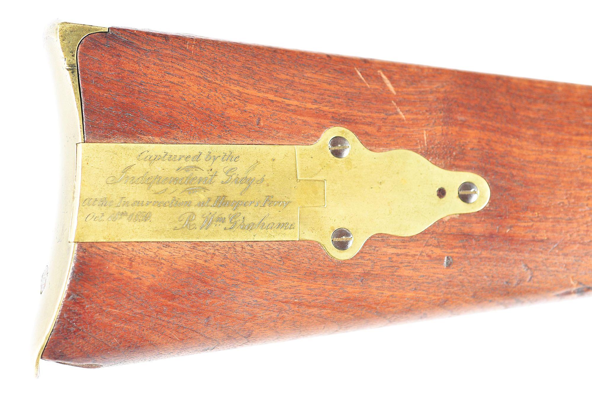 (A) WORLD CLASS SHARPS MODEL 1853 CARBINE TAKEN FROM JOHN BROWN’S ARSENAL AT THE RAID ON HARPERS FER