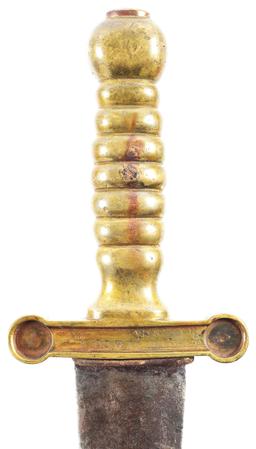 RARE MCELROY CONFEDERATE ARTILLERY SHORT SWORD/NAVAL CUTLASS RECOVERED FROM THE BATTLE OF SOUTH MOUN