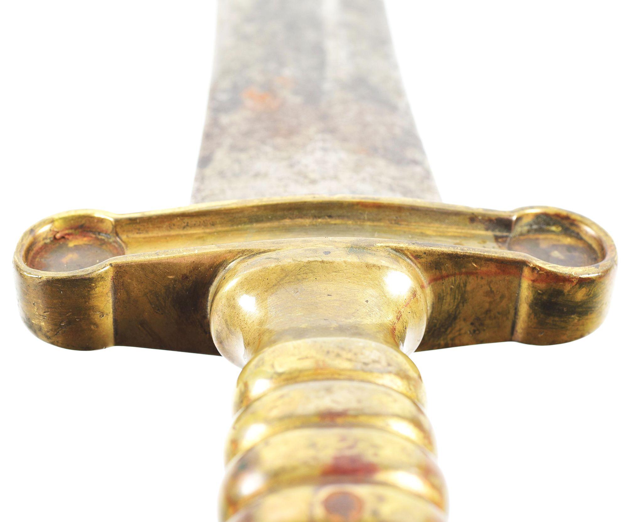 RARE MCELROY CONFEDERATE ARTILLERY SHORT SWORD/NAVAL CUTLASS RECOVERED FROM THE BATTLE OF SOUTH MOUN