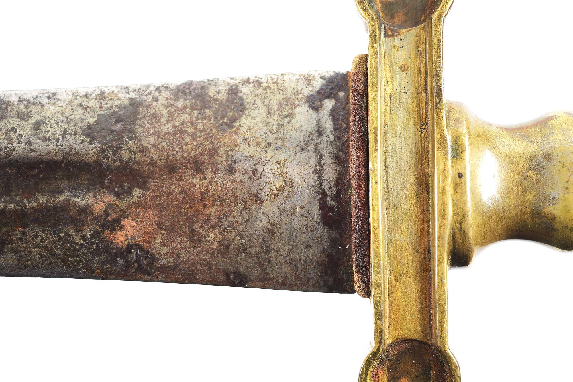 RARE MCELROY CONFEDERATE ARTILLERY SHORT SWORD/NAVAL CUTLASS RECOVERED FROM THE BATTLE OF SOUTH MOUN