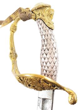 EXCEPTIONAL TIFFANY & CO PRESENTATION GRADE 1850 OFFICER’S SWORD PRESENTED TO CAPTAIN FREDERICK MEMM