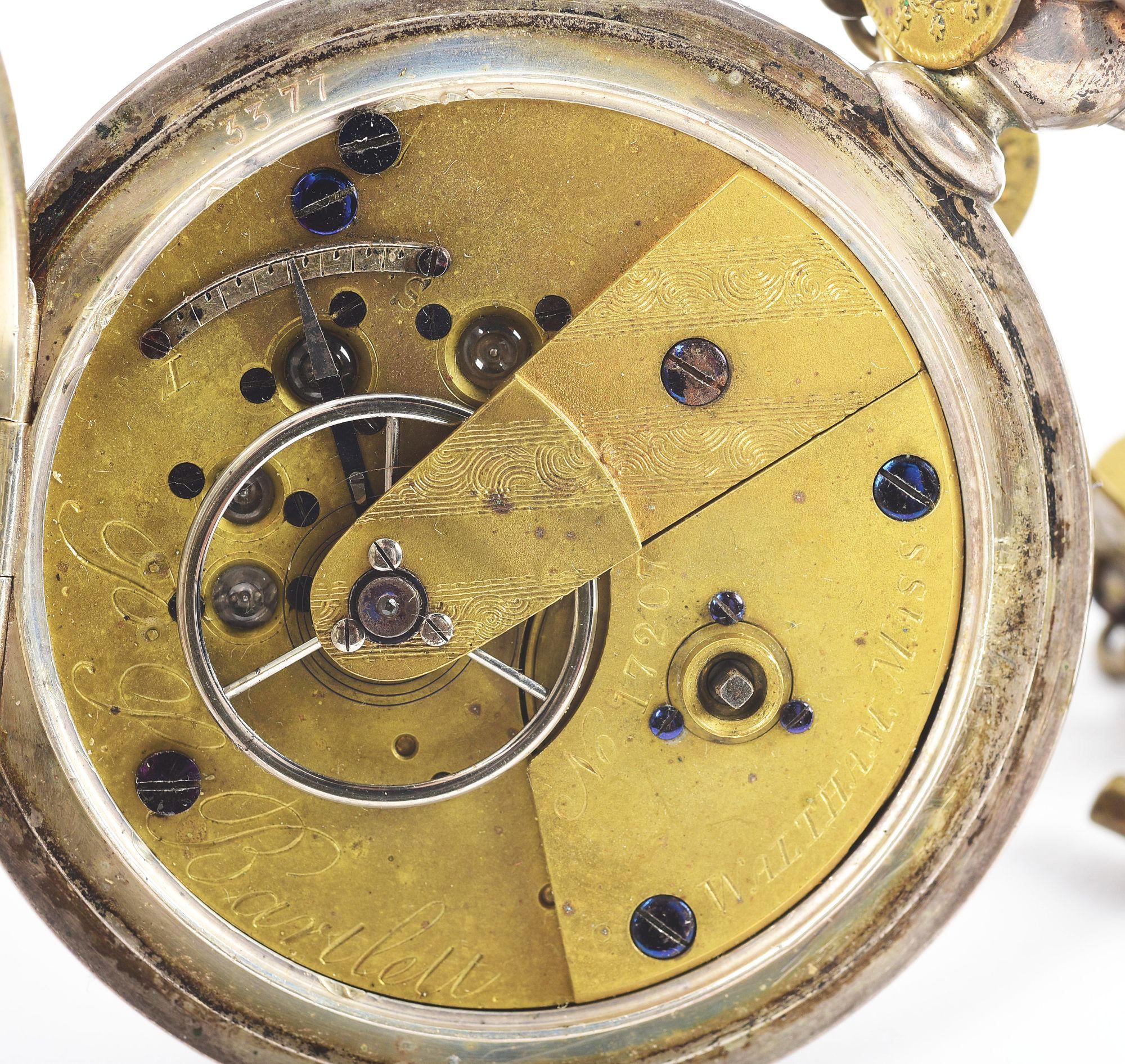 CIVIL WAR PRESENTATION TELESCOPE AND WATCH TO EDWARD F. DEVENS, GULF SQUADRON SO. ATLANTIC SQUADRON,