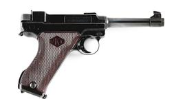 (C) EXCELLENT FINNISH VKT L-35 LAHTI SERIES III SEMI-AUTOMATIC PISTOL WITH HOLSTER.