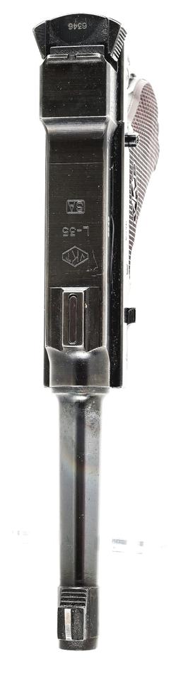 (C) EXCELLENT FINNISH VKT L-35 LAHTI SERIES III SEMI-AUTOMATIC PISTOL WITH HOLSTER.