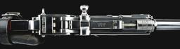 (A) LOEWE C93 BORCHARDT SEMI AUTOMATIC PISTOL WITH MANTON RETAILED CASE AND ACCESSORIES.