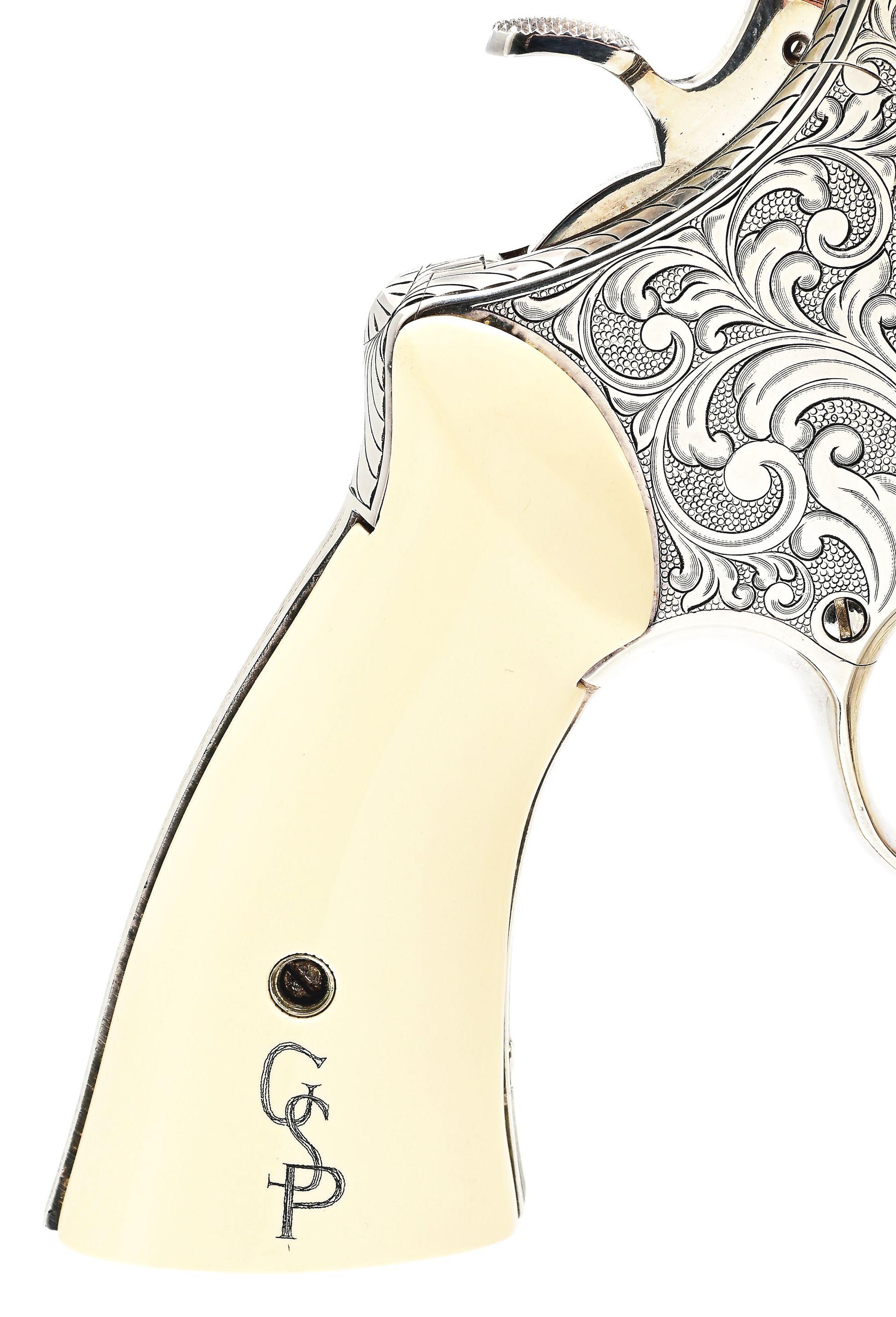 (M) GEORGE S PATTON COMMEMORATIVE ENGRAVED SMITH AND WESSON MODEL 27-5 REVOLVER